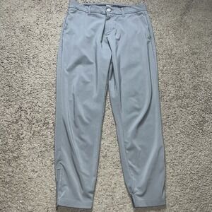 Primo Golf Joggers 30 Short Mens Gray Stretch Ankle Zip Pockets Pants 30x27